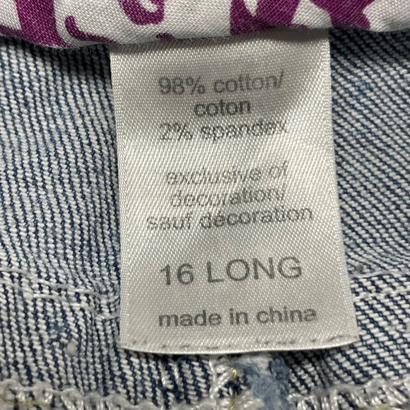 Women’s 16 Long Maurice’s Denim Blue Jeans - Picture 10 of 14